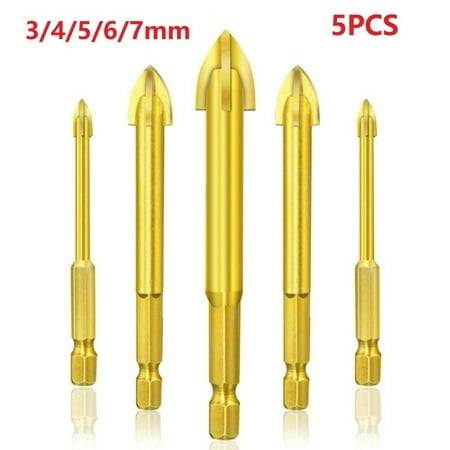 5Pcs Efficient Universal Drilling Tool Multifunctional Cross Alloy Drill Bit Tip
5Pcs Efficient Universal Drilling Tool Multifunctional Cross Alloy Drill Bit Tip