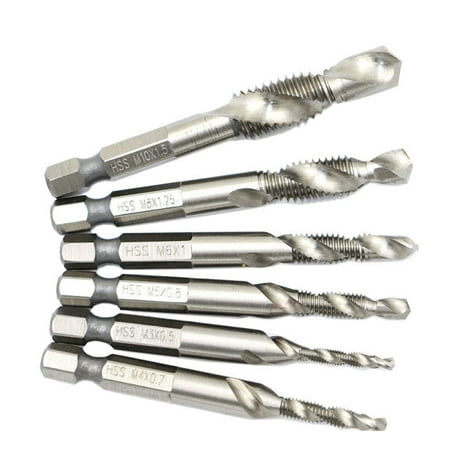 alextreme 6Pcs M3-M10 Tap Hex Shank Hss 4341 Screw Spiral Point Thread Metric Plug Drill Bits Tapping Hand Tools Diy Industry
alextreme 6Pcs M3-M10 Tap Hex Shank Hss 4341 Screw Spiral Point Thread Metric Plug Drill Bits Tapping Hand Tools Diy Industry
