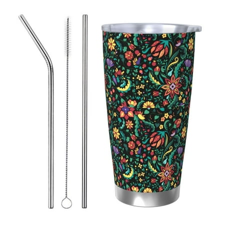 Uemuo Mexican Flower 1 Print Travel Coffee Mug 20oz Double-walled Car Cup Stainless Steel Insulated Tumbler Leak-proof Travel Cup Reusable Straw Car Cup-Straw Three-piece Set
Uemuo Mexican Flower 1 Print Travel Coffee Mug 20oz Double-walled Car Cup Stainless Steel Insulated Tumbler Leak-proof Travel Cup Reusable Straw Car Cup-Straw Three-piece Set