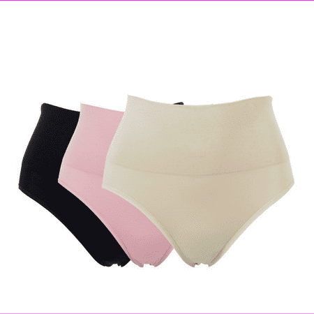 Yummie Seamless Shaping Brief 3-pack in Frappe/Black/Blush 1X/2X (630826)