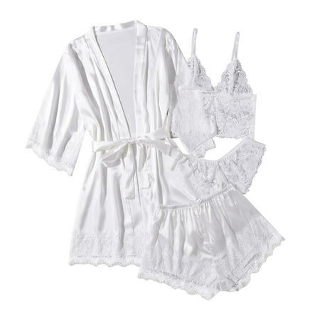 Outfmvch womens pajama sets Women s Solid Color Placket Silk Night Lingerie Women s Tops And Shorts Casual Print Sleepwear Nightdress lingerie for women
Outfmvch womens pajama sets Women s Solid Color Placket Silk Night Lingerie Women s Tops And Shorts Casual Print Sleepwear Nightdress lingerie for women
