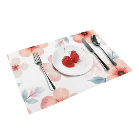 Placemats Set Of 4 Blooming Flowers With Watercolor Place Mats Washable Table Dinner Mats For Kitchen Dining Party Home Kitchen Decor 12X18 Inch
Placemats Set Of 4 Blooming Flowers With Watercolor Place Mats Washable Table Dinner Mats For Kitchen Dining Party Home Kitchen Decor 12X18 Inch