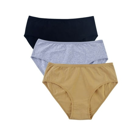 WBQ Women s Plus Size Cotton Briefs Stretch Underwear Soft Mid Rise Underpants 3 Pack
WBQ Women s Plus Size Cotton Briefs Stretch Underwear Soft Mid Rise Underpants 3 Pack