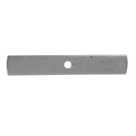 B&P Lamp® 6 Inch Long Unfinished Steel Bracket Bar Tapped 1/8 IP