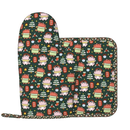 Dragon With Hohoho Oven Mitts and Pot Holders Sets Heat Resistant Silicone Oven Mitts Pot Holders for Kitchen Cooking Baking Non-Slip Oven Gloves Hot Pads Potholders
Dragon With Hohoho Oven Mitts and Pot Holders Sets Heat Resistant Silicone Oven Mitts Pot Holders for Kitchen Cooking Baking Non-Slip Oven Gloves Hot Pads Potholders