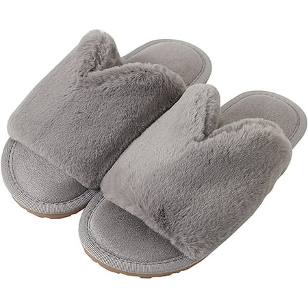 BORKE Women s Soft Plush Open Toe House Slippers Memory Foam Indoor Slippers for Women
BORKE Women s Soft Plush Open Toe House Slippers Memory Foam Indoor Slippers for Women