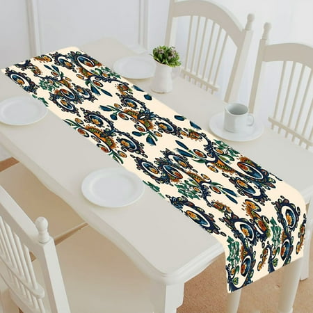 ABPHQTO Ornamental Colored Floral Flowers Doodles Cucumbers Table Runner Placemat Tablecloth For Home Decor 16x72 Inch
ABPHQTO Ornamental Colored Floral Flowers Doodles Cucumbers Table Runner Placemat Tablecloth For Home Decor 16x72 Inch