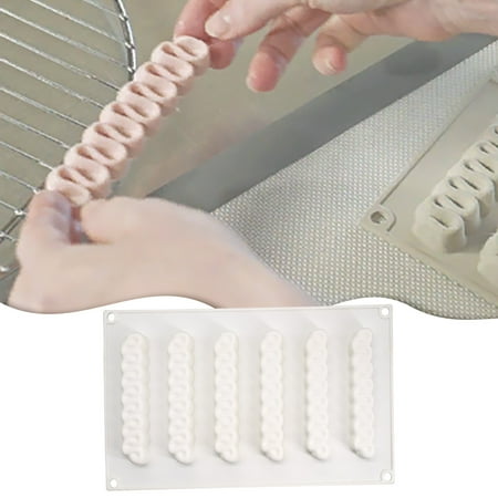 NIUREDLTD Wavy Strip Dessert Mould Jelly Cake Silicone Cake Mould DIY Baking Mould