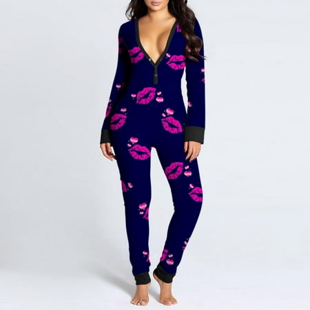 Gifts for Christmas Bidobibo Women s Sexy Onesie Pajamas Long Sleeve V Neck Bodycon Bodysuits Butt Button Back Flap Jumpsuit Rompers Nightwear
Gifts for Christmas Bidobibo Women s Sexy Onesie Pajamas Long Sleeve V Neck Bodycon Bodysuits Butt Button Back Flap Jumpsuit Rompers Nightwear