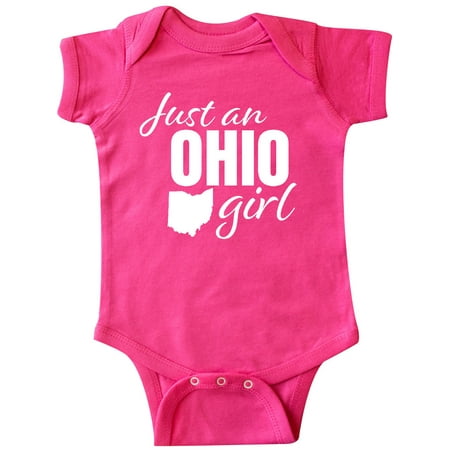 Inktastic Just an Ohio Girl Born and Raised Gift Baby Girl Bodysuit