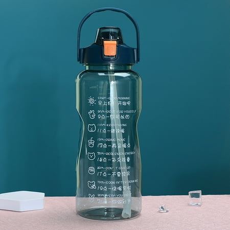 HXAZGSJA 1.5/2L Leakproof Tritran BPA Free Water Bottle with Motivational Time Marker Daily Use for Fitness and Outdoor Sport(Transparent Blue 2L)
HXAZGSJA 1.5/2L Leakproof Tritran BPA Free Water Bottle with Motivational Time Marker Daily Use for Fitness and Outdoor Sport(Transparent Blue 2L)
