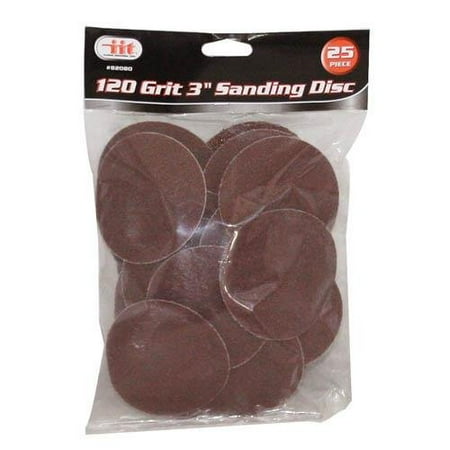 IIT 82080 3 Inch Rollock Sanding Disc 120 Grit 25 Pc Set