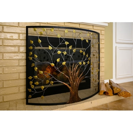 YUFENGYUFENG x 33 Curved Fireplace Screen Guard Tree of Life Nature-Inspired Colored Black
YUFENGYUFENG x 33 Curved Fireplace Screen Guard Tree of Life Nature-Inspired Colored Black
