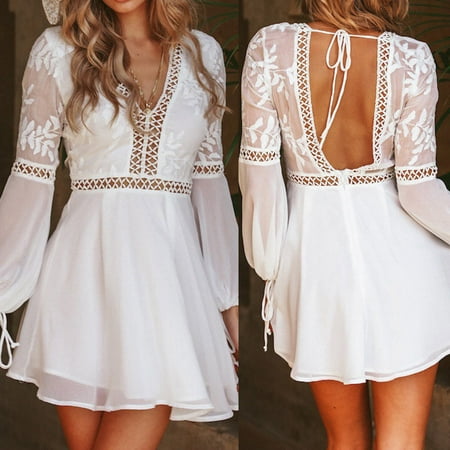Aligament Womens Tops Solid V-Neck Lace Patchwork Long Sleeve Backless Party Bandage Mini Dress White Spandex Shirt Women Beige Bra White M
Aligament Womens Tops Solid V-Neck Lace Patchwork Long Sleeve Backless Party Bandage Mini Dress White Spandex Shirt Women Beige Bra White M