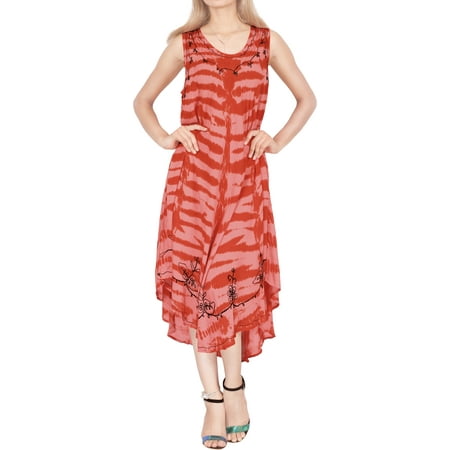 HAPPY BAY Women s Loose Holiday House Wear Swing Dresses L-XL Orange-AC840