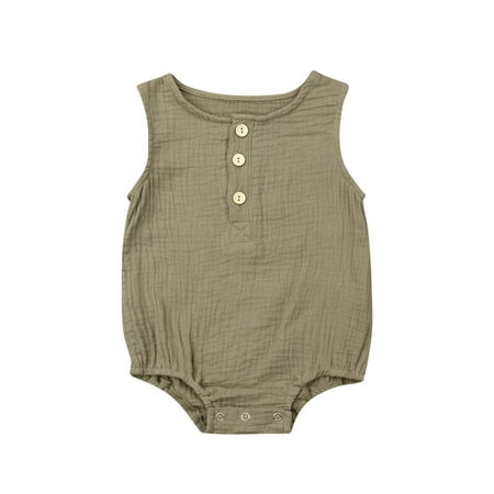 ZIYIXIN Toddler Baby Girl Boy Kids Cotton Clothes Romper Jumpsuit Bodysuit Outfit Tops Khaki 0-6 Months
ZIYIXIN Toddler Baby Girl Boy Kids Cotton Clothes Romper Jumpsuit Bodysuit Outfit Tops Khaki 0-6 Months