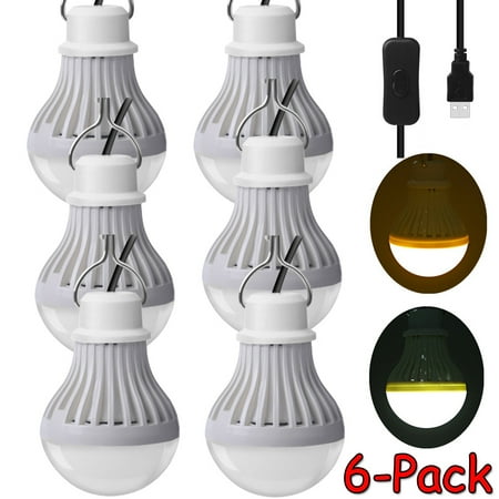 Elbourn 5W USB Led Light Bulb for Portable Emergency Lighting in Home or Camping Powered by USB(6Pack Warm white)
Elbourn 5W USB Led Light Bulb for Portable Emergency Lighting in Home or Camping Powered by USB(6Pack Warm white)