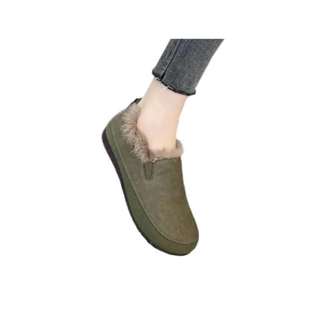 Woobling Ladies Loafer Slippers Plush Lining Flats Slip On Loafers Walking Warm Casual Shoes Cozy Faux Fur Comfort Green 6.5
Woobling Ladies Loafer Slippers Plush Lining Flats Slip On Loafers Walking Warm Casual Shoes Cozy Faux Fur Comfort Green 6.5