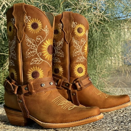 XINKAIRUN Women S Boots Women s Plus Size Fashion Boots Thick Heel Round toe Embroidered Boots Yellow
XINKAIRUN Women S Boots Women s Plus Size Fashion Boots Thick Heel Round toe Embroidered Boots Yellow