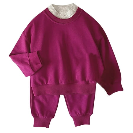 yillto Toddler Girl Boy 2 Piece Set Long Sleeve Sweatshirt Jogger Sweatpants Set Fall Winter Casual Loose Suit
yillto Toddler Girl Boy 2 Piece Set Long Sleeve Sweatshirt Jogger Sweatpants Set Fall Winter Casual Loose Suit