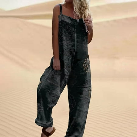 QWANG Black Summer Sweet Beach Jumpsuits For Women 2023 Fashion Loose Casual Print Overalls Strappy Button Long Pant Rompers
QWANG Black Summer Sweet Beach Jumpsuits For Women 2023 Fashion Loose Casual Print Overalls Strappy Button Long Pant Rompers