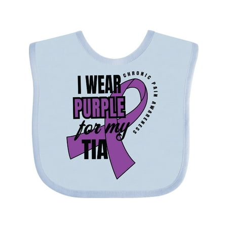 Inktastic Chronic Pain I Wear Purple For My Tia Gift Baby Boy or Baby Girl Bib
Inktastic Chronic Pain I Wear Purple For My Tia Gift Baby Boy or Baby Girl Bib