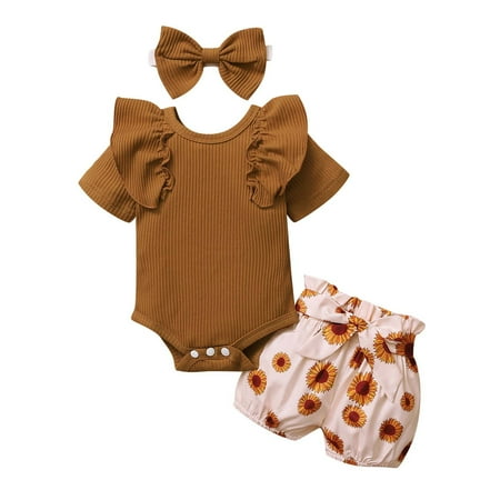 Pejock Newborn Toddler Infant Baby Girls Clothes Romper Shorts Set Matching Outfits Short Sleeve suit Floral Shorts Bow Headband Sister Clothes 6-12Months
Pejock Newborn Toddler Infant Baby Girls Clothes Romper Shorts Set Matching Outfits Short Sleeve suit Floral Shorts Bow Headband Sister Clothes 6-12Months