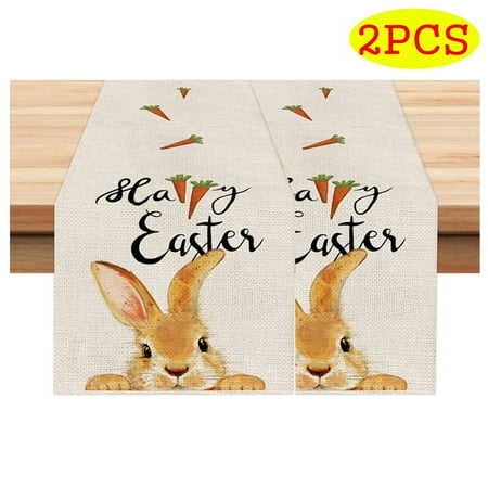 Rabbits Placemats Table Runner Easter Decoration Seasonal Decor Party Decor for Indoor Vintage Gathering Table Decor(Size3 2PCS Table Runner)
Rabbits Placemats Table Runner Easter Decoration Seasonal Decor Party Decor for Indoor Vintage Gathering Table Decor(Size3 2PCS Table Runner)