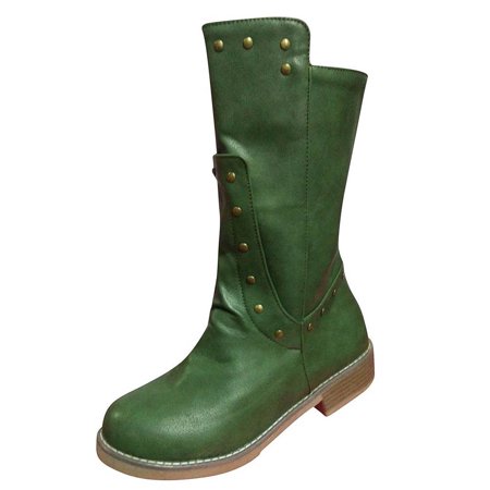 TTQLVZJGSE Women s Business Casual Shoes with Heel Leisure Large Size Slip-On Square Med Heels Short Boots Shoes Green-41
TTQLVZJGSE Women s Business Casual Shoes with Heel Leisure Large Size Slip-On Square Med Heels Short Boots Shoes Green-41