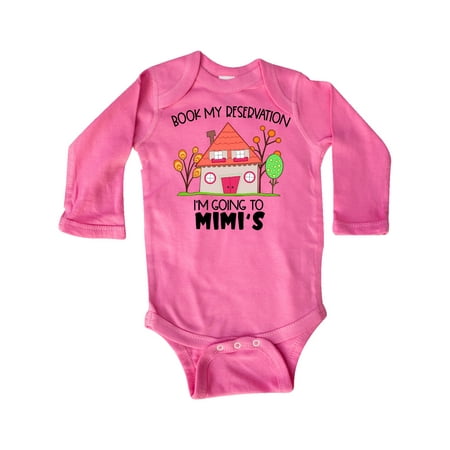 Inktastic Book my Reservation! I m Going To Mimi s- House Gift Baby Boy or Baby Girl Long Sleeve Bodysuit
Inktastic Book my Reservation! I m Going To Mimi s- House Gift Baby Boy or Baby Girl Long Sleeve Bodysuit