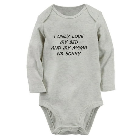 I only love my bed and my mama Funny Rompers Newborn Baby Unisex Bodysuits Infant Jumpsuits Toddler 0-12 Months Kids Long Sleeves Oufits (Gray 6-12 Months)
I only love my bed and my mama Funny Rompers Newborn Baby Unisex Bodysuits Infant Jumpsuits Toddler 0-12 Months Kids Long Sleeves Oufits (Gray 6-12 Months)