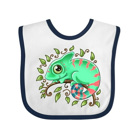 Inktastic Tiny Cute Chameleon Gift Baby Boy or Baby Girl Bib