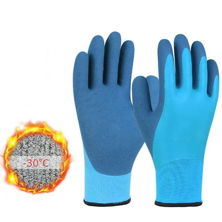 lsiaeian 1 Pair Winter Working Gloves Warm Plush Lining Anti-slip Waterproof Hand Protector Housework Yardwork Outdoor Gardening Latex Gloves
lsiaeian 1 Pair Winter Working Gloves Warm Plush Lining Anti-slip Waterproof Hand Protector Housework Yardwork Outdoor Gardening Latex Gloves