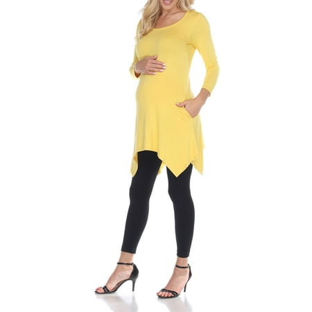 White Mark Women s Maternity Kayla Tunic Top