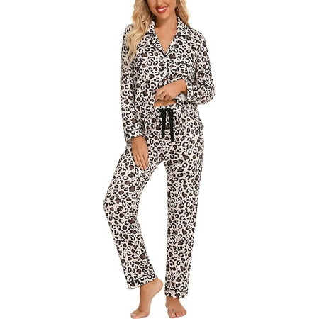 I FAMURAY Pajamas Set Long Sleeve Sleepwear for Womens Button Down Nightwear Soft Pj Lounge Sets S-XXL
I FAMURAY Pajamas Set Long Sleeve Sleepwear for Womens Button Down Nightwear Soft Pj Lounge Sets S-XXL