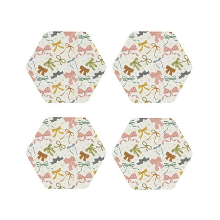 Honeii Colorful Bow Knots1 Print Leather Coaster Set of 4 Ideal for Safeguarding Your Furniture from Drinks Spills and Effortless Cleanup-Hexagon
Honeii Colorful Bow Knots1 Print Leather Coaster Set of 4 Ideal for Safeguarding Your Furniture from Drinks Spills and Effortless Cleanup-Hexagon