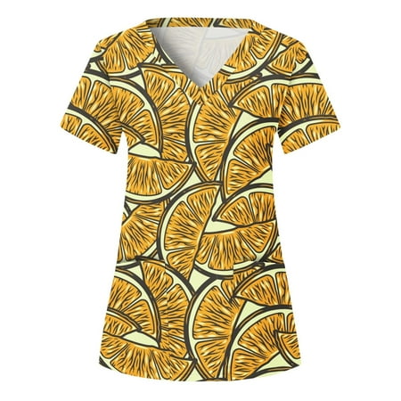 Xutthjh Women Scrubs Tops V-Neck Short Sleeve Tops Working Uniform Top Nurses Clothing Printed T-Shirt Casual Workwear
Xutthjh Women Scrubs Tops V-Neck Short Sleeve Tops Working Uniform Top Nurses Clothing Printed T-Shirt Casual Workwear