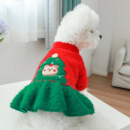 Visland Dog Skirt Comfortable Cartoon Bear Pattern Soft Xmas Tree Print Elastic Photograph Prop Polyester Christmas Festival Pet Skirt for New Year
Visland Dog Skirt Comfortable Cartoon Bear Pattern Soft Xmas Tree Print Elastic Photograph Prop Polyester Christmas Festival Pet Skirt for New Year