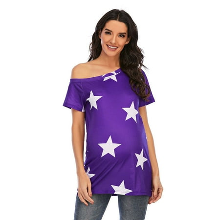 Leutsin Women s Nursing for Breastfeeding Women Off-the-shoulder Printed Top Maternity T-shirt Plus Size Maternity Wear
Leutsin Women s Nursing for Breastfeeding Women Off-the-shoulder Printed Top Maternity T-shirt Plus Size Maternity Wear