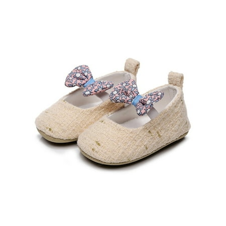 Lacyhop Infant Dress Shoes Comfort Flats Bow Mary Jane Party Lightweight Princess Shoe Breathable Prewalker Beige 4C
Lacyhop Infant Dress Shoes Comfort Flats Bow Mary Jane Party Lightweight Princess Shoe Breathable Prewalker Beige 4C