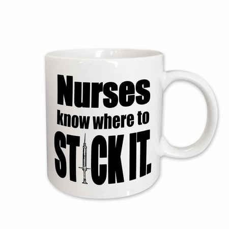 Nurses know where to stick it Black 15oz Mug mug-173394-2