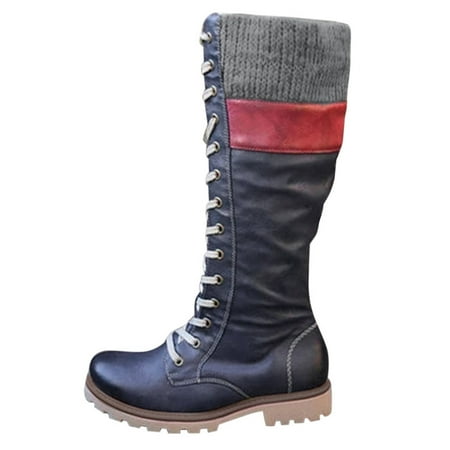 Tangnade Ladies daily all-match casual shoes Women s Vintage Lace Up Round Toe Keep Warm Middle Cowboy Boots For Women Shoes Dark Blue 39
Tangnade Ladies daily all-match casual shoes Women s Vintage Lace Up Round Toe Keep Warm Middle Cowboy Boots For Women Shoes Dark Blue 39