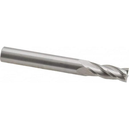 Hertel 9/32 3/4 LOC 5/16 Shank Diam 2-1/2 OAL 4 Flute Solid Carbide Square End Mill Single End Uncoated Spiral Flute 30° Helix Centercutting Right Hand Cut Right Hand Flute
Hertel 9/32 3/4 LOC 5/16 Shank Diam 2-1/2 OAL 4 Flute Solid Carbide Square End Mill Single End Uncoated Spiral Flute 30° Helix Centercutting Right Hand Cut Right Hand Flute