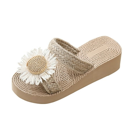 Fsqjgq Slippers Women Sandal Women Wedge Heel Thick Sole Shoes Indoor Outdoor Sandals Ladies Slides Slippers Bohemian Sandals Womens Rabbit Slippers D 38
Fsqjgq Slippers Women Sandal Women Wedge Heel Thick Sole Shoes Indoor Outdoor Sandals Ladies Slides Slippers Bohemian Sandals Womens Rabbit Slippers D 38