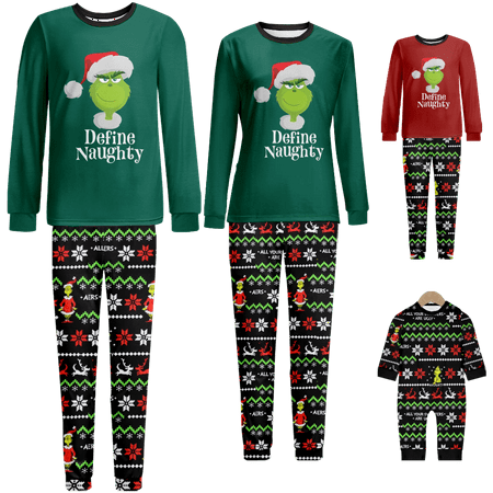 FUNIER Family Matching Christmas Pajamas Sets Christmas Grinch Print Sizes for Adult-Kids-Baby-Pet 2 Pieces Top and Pants Bodysuits Sleepwear Pajamas Set
FUNIER Family Matching Christmas Pajamas Sets Christmas Grinch Print Sizes for Adult-Kids-Baby-Pet 2 Pieces Top and Pants Bodysuits Sleepwear Pajamas Set
