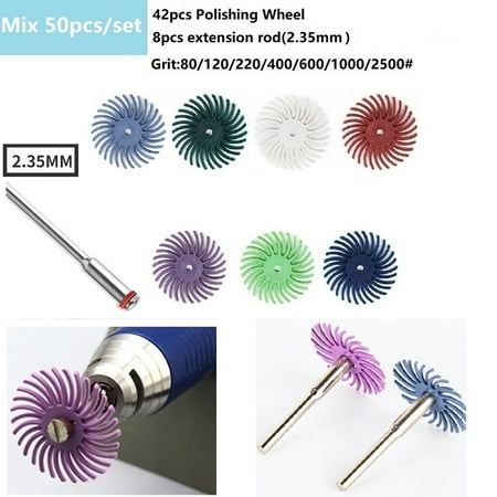 50PCS Radial Bristle Disc Kit Abrasive Brush Polishing Wheel for Rotary Tool
50PCS Radial Bristle Disc Kit Abrasive Brush Polishing Wheel for Rotary Tool