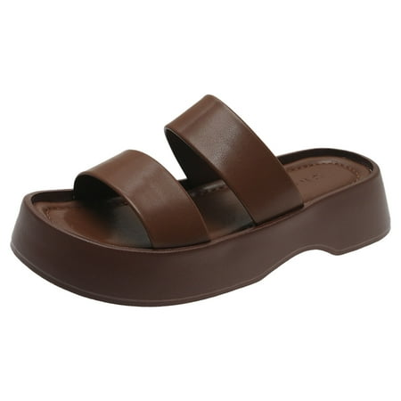 LIANGP Women s Sandals Summer New Outwear Women Beach Sandals Thick Sole Elevated Vintage Sandals Women s Shoes Brown Size 6.5
LIANGP Women s Sandals Summer New Outwear Women Beach Sandals Thick Sole Elevated Vintage Sandals Women s Shoes Brown Size 6.5