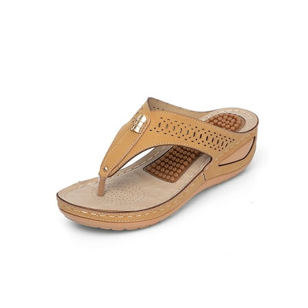 SIMANLAN Womens Thong Sandals Slip On Sandal Summer Flip-flops Ladies Lightweight Slides Slippers Beach Yellow 5
SIMANLAN Womens Thong Sandals Slip On Sandal Summer Flip-flops Ladies Lightweight Slides Slippers Beach Yellow 5