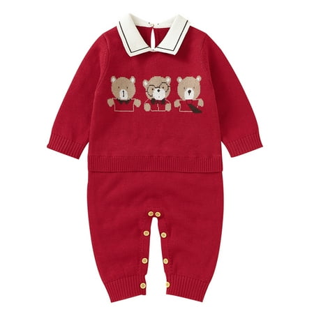 Colisha Cartoon Print Home Romper Baby 1PC Long Sleeve Playsuit Cute Buttons Bodysuit Red 68cm
Colisha Cartoon Print Home Romper Baby 1PC Long Sleeve Playsuit Cute Buttons Bodysuit Red 68cm