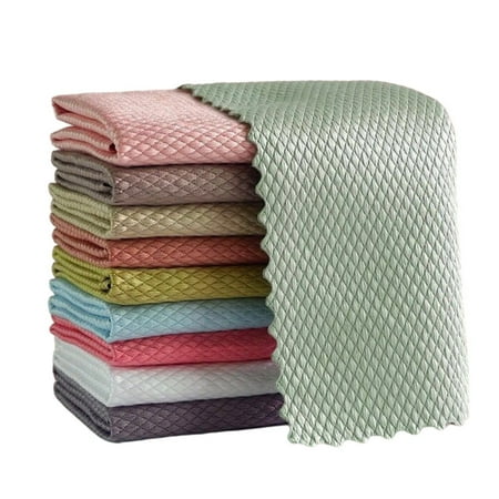 10pcs Kitchen Cleaning Towel Absorbable Fish Scale Wipe Cloth Random Color
10pcs Kitchen Cleaning Towel Absorbable Fish Scale Wipe Cloth Random Color